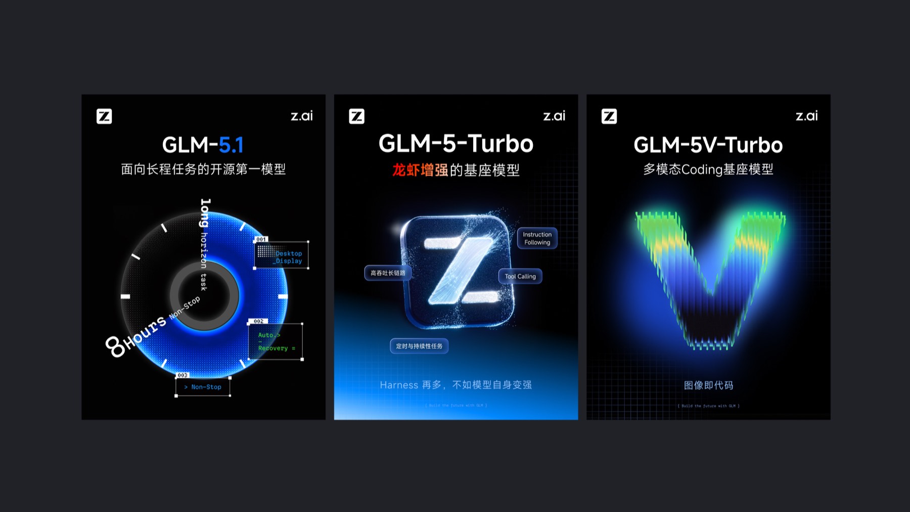智谱 GLM 模型发布视觉海报